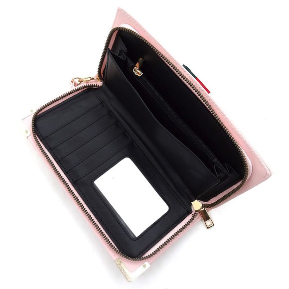 Bee Stripe Clutch Wallet- Wristlet - Picture 3 of 5